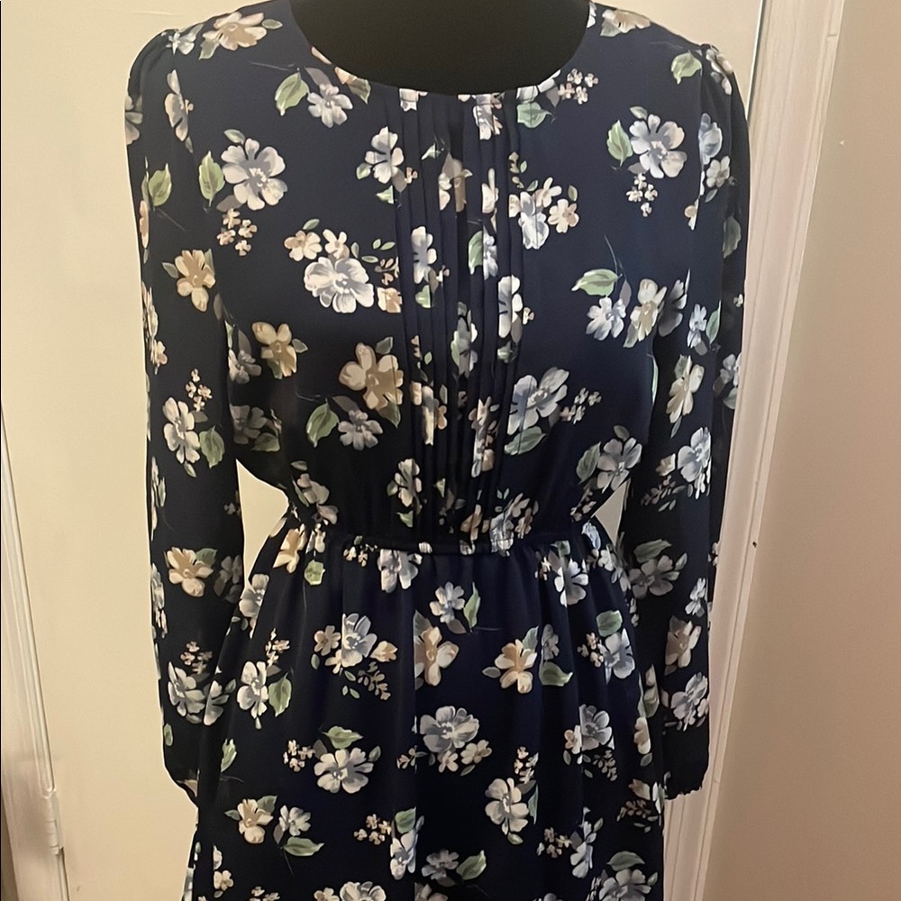 Floral Navy Dress